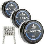 Prebuilt Clapton Coils 0.8Ω A1 30pcs for RDA RBA RDTA Tanks - Prebuilt Coil Vaping Accessories - Plastic Tub (30PCS CLAPTON 0.8OHM)