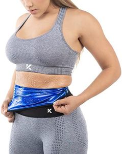 Kewlioo Waist Trainer Trimmer Belt for Women, Waist Slimming Thermo Sauna Belt, Neoprene-Free Waist Cincher, Comfortable Compression Sauna Shaping Slimming Belt (Black, XL)