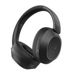 PowerLocus Hybrid Active Noise Cancelling Headphones, 60 Hours Playtime Over Ear Bluetooth Headphones, Hi-Fi Stereo Wireless Headphones with Bass Button, Foldable, with Mic for Travel,Mobile Phone,PC