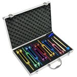 Chakra Tuning Forks Set for Healing, 7 Chakra+1 Soul Purpose Weighted Tuning Forks with Exquisite Aluminum Gift Box, Multicolour,(126.22 Hz, 136.1 Hz, 141.27 Hz, 172.06 Hz etc)