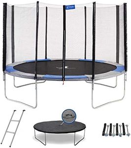 Kangui - Trampoline Rond Ø360cm avec Filet, échelle, bâche et kit d'ancrage - RALLI 360