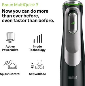 Braun MultiQuick 9 Hand Blender – Powerful Stainless Steel Immersion Mixer