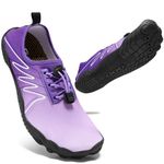 STQ Womens Water Shoes Beach Swimming Shoes Lightweight Non-Slip Summer Water Shoes Purple 5.5 UK