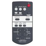 VINABTY Replaced FSR66 ZJ78750 Remote Control Applicable For Yamaha Soundbar YAS-103 YAS-93 ATS-1030 YAS103 YAS93 ATS1030 YAS-105 YAS-108 YAS-203 YAS-207 ATS-1060 YAS-106 YAS-107