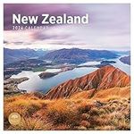 2024 New Zealand Monthly Wall Calendar by Bright Day, 12 x 12 Inch Aotearoa Kiwi Auckland Wellington