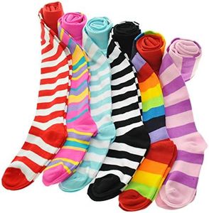 Angelina 6-Pack Girl's Colorful Assorted Patterned Winter Tights [Heel and Toe], 0031_1_2-4