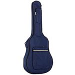 TRIXES Full Size Guitar Bag with Shoulder Straps, Waterproof Padded Case, Bass, Acoustic & Classical Guitar Gig Bag, Perfect for Travelling, Guitar Accessories Blue