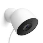 Google Nest Cam Outdoor (Wired, 2nd Gen) - Outdoor Security Camera with 2K Video - Works with Google Home - Gemini - Snow