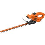 BLACK+DECKER BEHT201-QS Corded 420W Hedge Trimmer, 45cm Dual Action Asymmetric Steel Blades, 16mm Max Cut Capacity, Ideal Use in Garden for Trimming Shrubs, Small Hedges and Plants