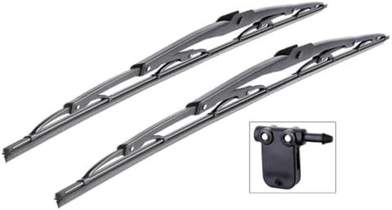 Mossa Balais d'essuie-glace de pare-brise adaptés pour Renault Master II (10.1997-04.2010) - essuie-glace pour lunette avant - kit essuie glaces