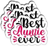 (3Pcs) Best Auntie Ever Sticker, Cu