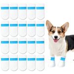 20Pcs Disposable Dog Shoes,Boots for Injured Paws Stop Licking Dog Shoes for Injured Paws with Self Adhesive Bandage for Indoor Outdoor Walking(S)，Dogs Paw Protector for indoor & outdoor Walking