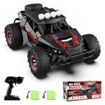Remote Control Car for Kids 2.4Ghz Rechargeable Batteries 70 mins Play Time, 25 Km/h Monster Truck 1:16 Off-road All-terrains Hobby RC Car Professional Gift for Kids