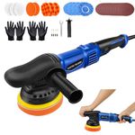 Dual Action Car Polisher Buffer Kit, 920W 6 Variable Speed Car Buffer 120MM Random Orbital Polisher Waxer Kit with 13PCS Foam Pads for Car Detailing Polishing and Waxing (33 Accessories In Total)