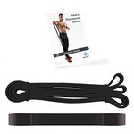 Boldfit Heavy Resistance Band for Exercise & Stretching, Pull Up Band Suitable in Home & Gym Workout, Power Bands for Men & Women. (Black 15-30 kg Resistances)(Material: Natural Rubber )