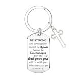 MADHAHEFU Religious Gifts For Men Cross Keyring For Men Women Bible Verse Keyring Inspirational Keyring Friend Birthday Gifts Christian Keyring Mini Bible Keyring