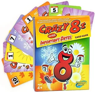 Continuum Games Crazy 8s with Important Dates Card Game - Kids Age 4 and Up