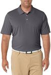 Amazon Essentials Men's Regular-Fit Quick-Dry Golf Polo Shirt (Available in Big & Tall), Medium Grey Heather, XX-Large