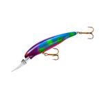 Bomber Lures Long A Slender Minnow Jerbait Fishing Lure, Northern Lights, B24A Deep (3.5 in, 3/8 oz) (B24A452)