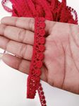 Swag Polyester Lace, Border Lace, Cotton Lace, Gota Patti Lace Trim Lace (Maroon, 12 Meter)