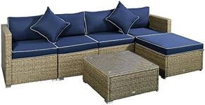 Outsunny 6 Pieces Outdoor PE Rattan