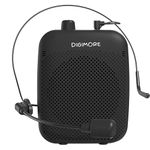 DIGIMORE Voice Amplifier for Teachers with Bluetooth | 10 Hrs Battery | Wired Headset Mic with 10W Speaker for Tour Guides, Yoga, Classroom Teaching Aid for Schools & Colleges (D-1200)