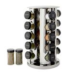 Kamenstein 20-Jar Revolving Spice Tower with Free Spice Refills for 5 Years