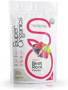 Super Organics Beet Root Powder – Organic Superfood Dietary Supplement, Vegan, USDA Certified Organic, Non-GMO, Gluten-Free, Pure Beta Vulgaris Beetroot, 6 oz