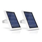 Wasserstein Solar Panel Compatible with Spotlight Cam Battery & Stick Up Cam Battery - Incompatible with Spotlight Cam Plus, Spotlight Cam Pro (2 Pack, White)