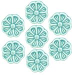 Go Hooked Ceramic Vintage Pottery Drawer, Door Knobs and Pulls Handle for Kitchen Cabinets Home Interior Decor (2.5 x 1.5 Inches) - Pack of 7