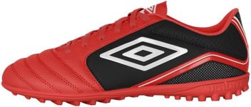 Umbro Men's Classico 12 Tf Soccer Turf Shoe, Red/White/Black, 12