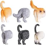 Juvale Set of 6 Cat Butt Magnets, Cute Funny Animal Refrigerator Fridge Magnet, Perfect for Animal Lover Decorative Gifts Kitchen Office Whiteboard