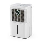 HOGARLABS 1500 Sq Ft 25 Pint Dehumidifier for Home Basements Bathroom Bedroom | Dehumidifiers with Drain Hose for Medium to Large Room.