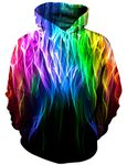 Asylvain Unisex Graphic Hoodies 3D Cool Design Print Colorful Hooded Sweatshirt for Men and Women, Colorful-1, XX-Large