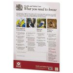 HSE Health and Safety Law Poster PVC Sign - A2 W420xH595mm