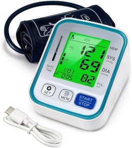 XQYM Upper Arm Blood Pressure Monitor for Home Use with Wide Range Cuff, Automatic Digital BP Machine with Large LCD Display, Voice Broadcast, 2x99 Sets Memory, Ideal for Family Health Monitoring