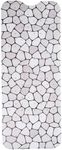 ENKOSI Bath Mat – Large 40 x 16 Inch Non-Slip Bathtub Mat with Secure Suction Cups & Drain Holes – Extra Long Bathroom Shower Mat for Tub with Grey Pebble Design (Grey Pebble 40x16)