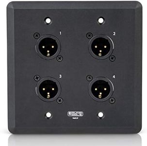 Sound Tools Wall CAT MX-B (Male, Black) - Audio Over Shielded CAT Cable. Capable of Sending Analog Audio, DMX, Clear-Com and AES.