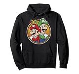 Nintendo Super Mario & Luigi Brothers Circle Graphic Hoodie Pullover Hoodie