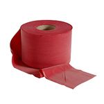 ROLYAN Energising Exercise Bands Latex Free, 50m, Red Medium, Elastic Band For Upper Body, Lower Body, & Core Exercise, Physical Therapy, Pilates, Home Workouts, & Rehab, Fitness Band