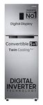 Samsung 322 L, 3 Star, Convertible 5-in-1 Digital Inverter with Display Frost Free Double Door Refrigerator (RT37C4523S8/HL, Silver, Elegant Inox, 2024 Model)