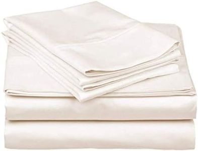 ARlinen 4PCs Bed Sheets - RV Bunk Bed Sheets 42x80-100% Egyptian Cotton RV Bunk Sheets - 400 TC Breathable - Soft Bed Sheets - Fits Upto 10" Deep Pocket - RV Bunk Sheets - Ivory Solid