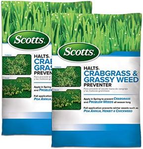 Scotts Halts Crabgrass & Grassy Weed Preventer, Pre-Emergent Weed Killer for Lawns, 5,000 sq. ft., 10.06 lbs. (2-Pack)