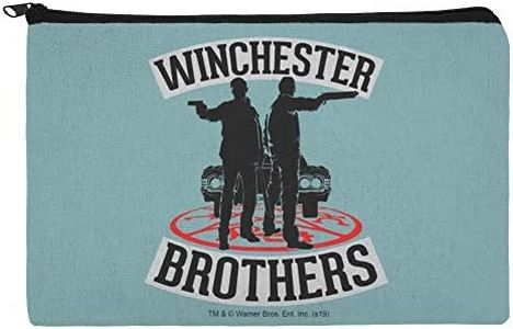 Supernatural Winchester Brothers Makeup Cosmetic Bag Organizer Pouch