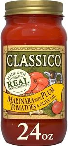 Classico Marinara with Plum Tomatoes & Olive Oil Pasta Sauce (24 oz Jar)