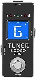 Koogo Tuner Pedal High Precision Chromatic Guitar Tuners Pedal True Bypass