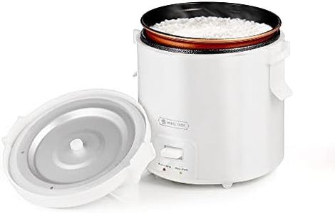 1.0L Mini Rice Cooker,WHITE TIGER Portable Travel Steamer Small,15 Minutes Fast Cooking, Removable Non-stick Pot, Keep Warm, Suitable For 1-2 People - For Cooking Soup, Rice, Stews & Oatmeal