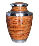 eSplanade Cremation Urn Memorial Container Jar Pot | Full Size Standard Urns | Metal Urns | Burial Urns (10 Inch)