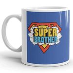 Oye Happy - Super Brother Premium Coffee Mug - Best Gift for Bro on Birthday/Rakhi (Ceramic) (Microwavable) (330 ml)