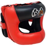 Rival Boxing Guerrero Facesaver Headgear - L/XL - Red/Black